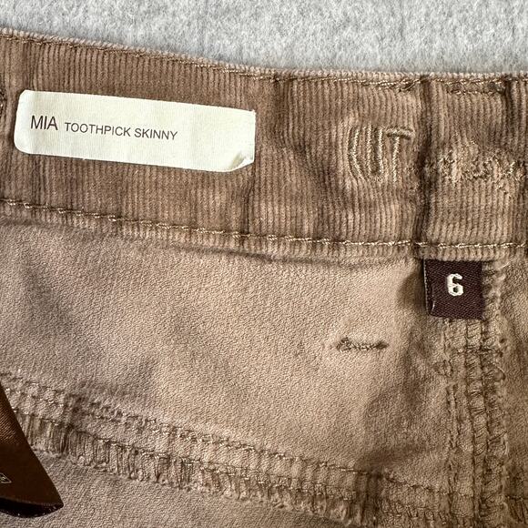 Kut From The Kloth Jeans Womens Sz 6 Brown Corduroy Mia Toothpick Skinny Preppy - Picture 5 of 11